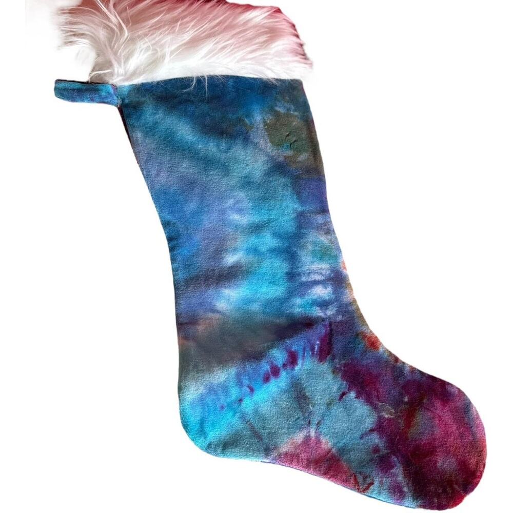 BRAND NEW Handmade Tie Dye Christmas Stocking